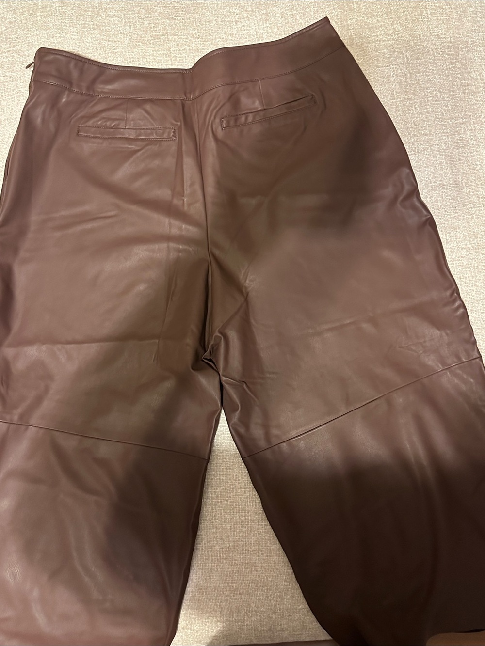 Woman’s Brown Faux Leather Culotte